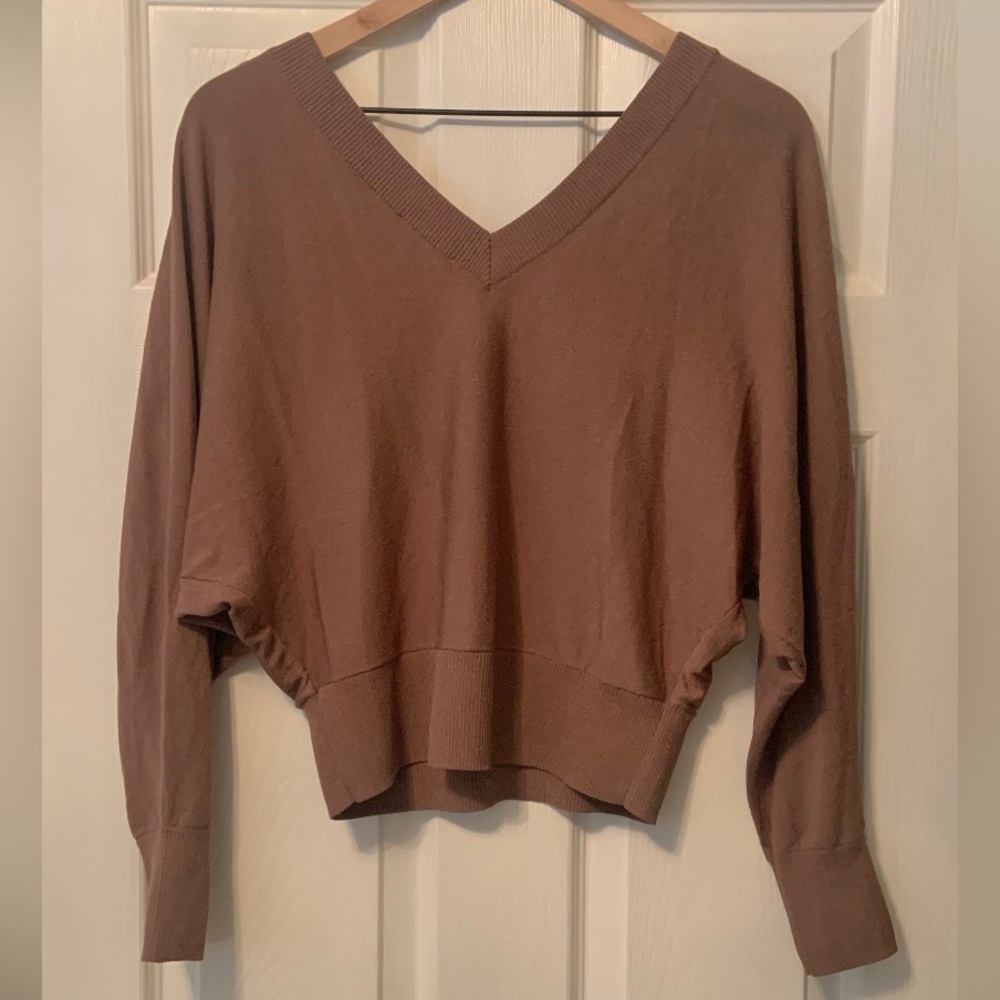 Gently Worn Express Deep Front & Back V-Neck Blouse. - Picture 5 of 5